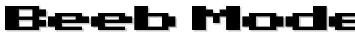 Beeb Mode Two font